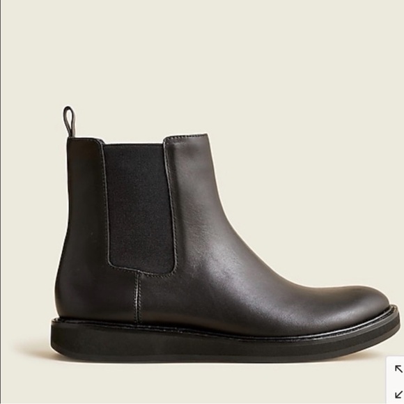 New J. Crew Refined Leather Chelsea Boot - Picture 1 of 4